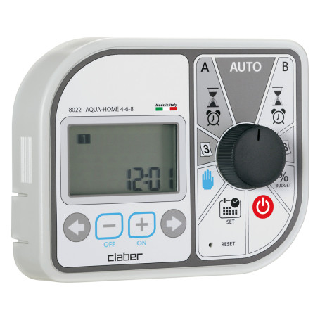CENTRALINA PER IRRIGAZIONE  AQUA-HOME 4-6-8  Art. 8022 - 2 programmi blister