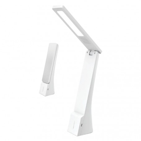 LAMPADA DA TAVOLO RICARICABILE A LED 4 watt - colore bianco/argento