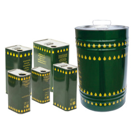 LATTA PER OLIO IN LAMIERA Lt.  25 - foro  diametro  42 mm