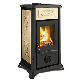 STUFA A LEGNA  GEMMA  6 kW - colore bianco