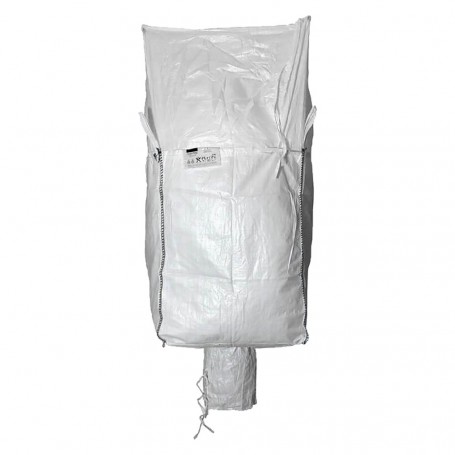 SACCONE IN POLIPROPILENE CON VALVOLA DI SCARICO 'BIG BAG' cm 90 x 90 x h.120 - port.1000 kg
