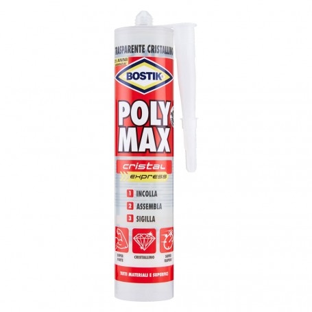 ADESIVO SIGILLANTE UNIVERSALE 'POLY MAX' CRISTAL EXPRESS gr. 300