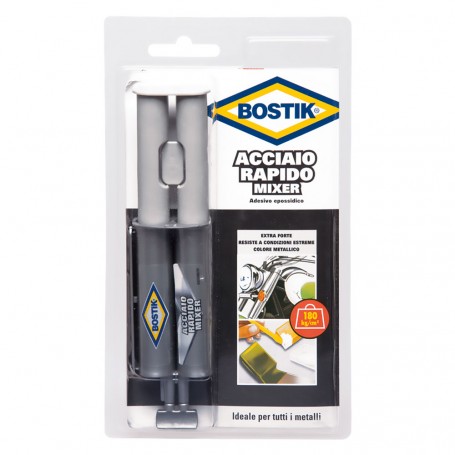 ADESIVO BICOMPONENTE 'ACCIAIO RAPIDO MIXER' ml. 24