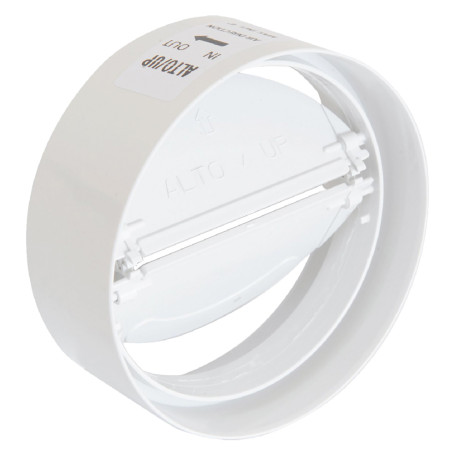 GIUNTO PER AERAZIONE CANALIZZATA CON ANTIRITORNO  diametro  mm.100 - lunghezza 40 mm