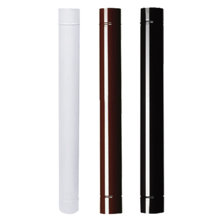 TUBO SMALTATO PER STUFE cm   50  diametro  10 bianco