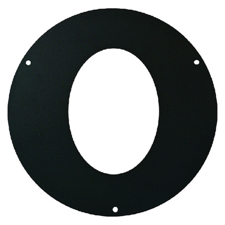 ROSONE ELLITTICO IN ACCIAIO  diametro  cm 13 - spessore 2 mm