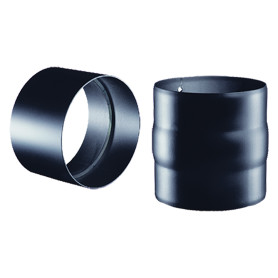 MANICOTTO IN ACCIAIO NERO  diametro  cm  10 F/F - sp.1