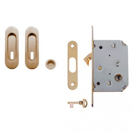 KIT PER PORTE SCORREVOLI finitura ottone lucido