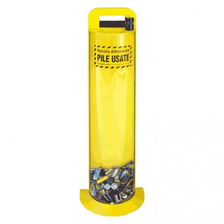 CONTENITORE PER PILE ESAUSTE lt.10 - colore grigio