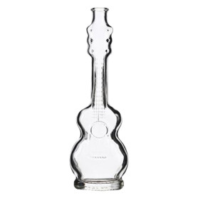 BOTTIGLIA IN VETRO PER DISTILLATI  CHITARRA  200 ml - colore bianco