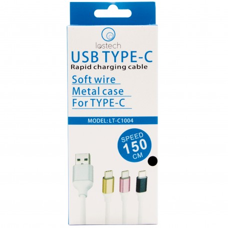 CAVO USB TYPE-C CARICA RAPIDA SOFT WIE CM.150