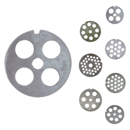 PIASTRA PER TRITACARNE MANUALE Per n.5 - 19 fori da 6 mm.