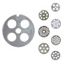 PIASTRA PER TRITACARNE MANUALE Per n.5 - 19 fori da 6 mm.