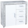 MOBILE 1A+4CASS. BIANCO+BETON