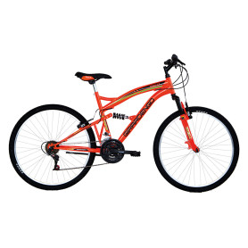 BICICLETTA  FULL SUSPENSION  GIRARDENGO 26 - nero/rosso