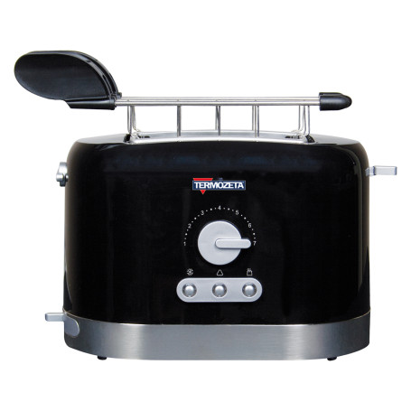 TOSTAPANE  BLACK INOX  870 W