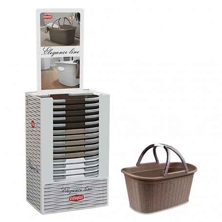 ESPOSITORE CESTA PORTABIANCHERIA  ELEGANCE  totale 15 pezzi
