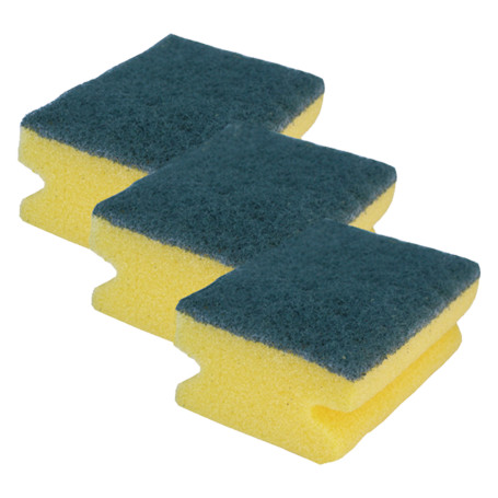SPUGNA DA CUCINA ABRASIVA  BRILLA  cm 10 x 7 x 5