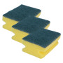 SPUGNA DA CUCINA ABRASIVA  BRILLA  cm 10 x 7 x 5