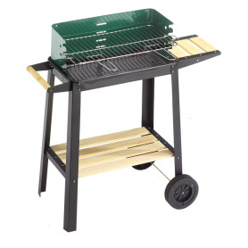 BARBECUE  50-25 GREEN/W  cm. 50x25 - h. cm. 77