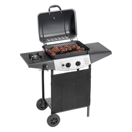 BARBECUE A GAS  DOUBLE COOKING SYSTEM  A ROCCIA LAVICA art. 4939