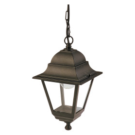 LANTERNA A SOSPENSIONE CON CATENA  OLD  nero