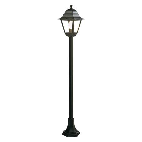LAMPIONE CON COLONNA  OLD  60 W - cm 18 x 18 x h 121 nero