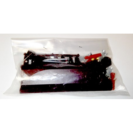 ZZ-PORTA SOFFIETTO MONICA NOCE-(KIT MANIGLIE)