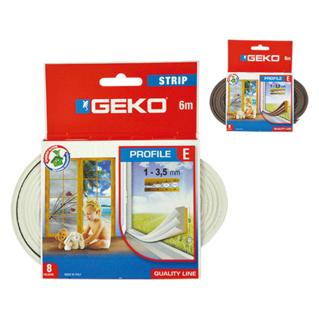 PARAFREDDO IN GOMMA PER PORTE E FINESTRE  STRIP  mm 9 x mt. 6 marrone