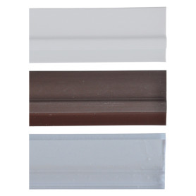 PARASPIFFERI SOTTOPORTA CON PINNA IN GOMMA mt. 1 trasparente