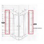 ZZ-BOX DOCCIA CM.70X90(KIT PROFILI VERTICALI)