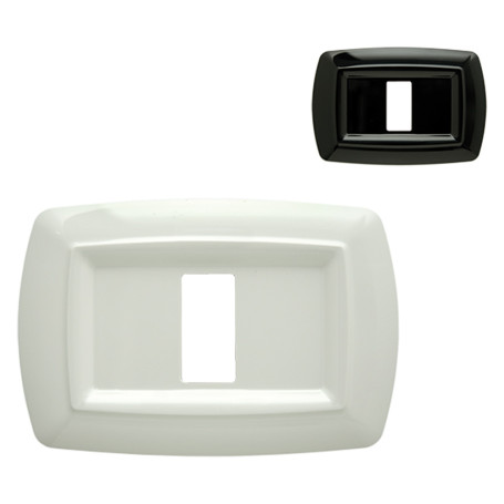 PLACCA  TONDÒ  2591/N nera (1 posto)