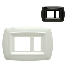 PLACCA  TONDÒ  UNEL DECENTRATA 2598/N nera