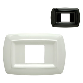 PLACCA  TONDÒ  UNEL CENTRATA 2599/WH bianca