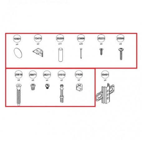 ZZ--KIT CUCINA MOBILE SOTTOL.(KIT VITI)