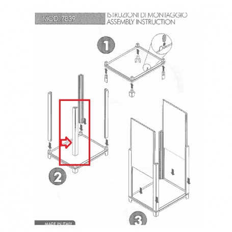 ZZ-KIT LAVATOIO RESINA"BIANCO-(MONTANTE)