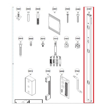 ZZ-KIT CASSETTIERA 4C(GUIDA PZ2)