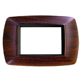 PLACCA EFFETTO LEGNO SCURO  LIFE  3 posti - 2983/LS