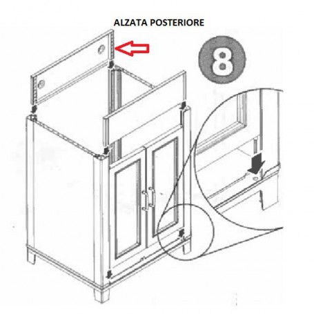 ZZ-KIT LAVATOIO RESINA"BIANCO-(ALZATA POST.)
