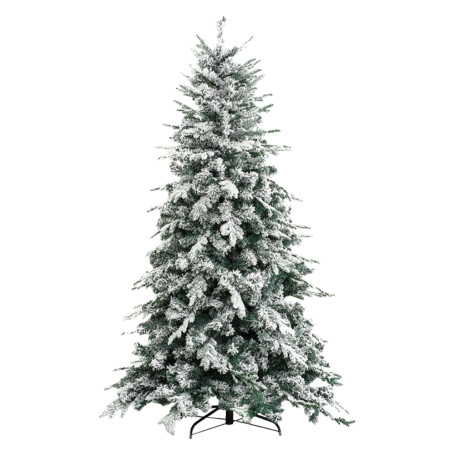 ALBERO DI NATALE INNEVATO  ALASKA  h.240 cm - base 154 cm / 2436 rami