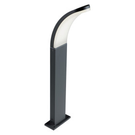 PALETTO LANTERNA LED  VIRGOLA  12 W cm. 13 x 8 x h.62