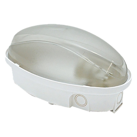 PLAFONIERA LED  OVALE  calotta opalina - luce naturale