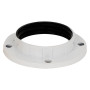 GHIERA PER PORTALAMPADA E14 -  diametro  43 mm. colore bianco