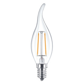 LAMPADA LED A FILAMENTO  FIAMMA  CALDA 2700K  4W uguale a 35W E14 - 470 lm