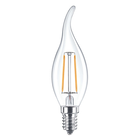 LAMPADA LED A FILAMENTO  FIAMMA  CALDA 2700K  4W uguale a 35W E14 - 470 lm