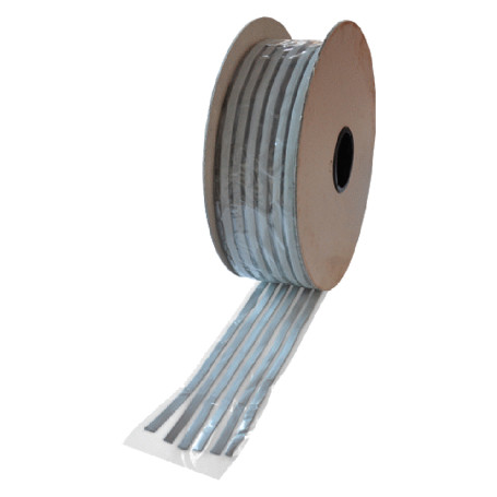 SIGILLANTE PREFORMATO ELASTOPLASTICO mm 15 x 3 - strisce grigie ML 125
