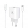 CARICATORE SUPER RAPIDO C\CAVO DA USB-C A LIG