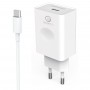 CARICATORE USB SUPER RAPIDO C\CAVO TYPE-C CM.