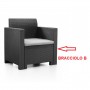 ZZ-BRACCIOLO B X SALOTTO RESINA 4PZ.C\CUSC.NE