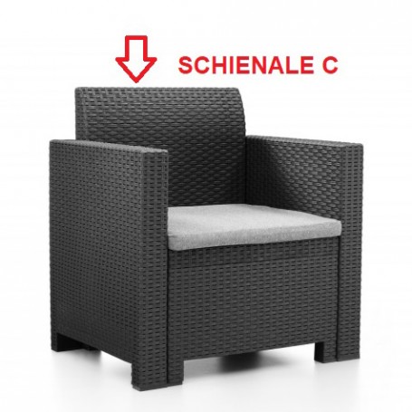 ZZ-SCHIENALE C X SALOTTO RESINA 4PZ.C\CUSC.N